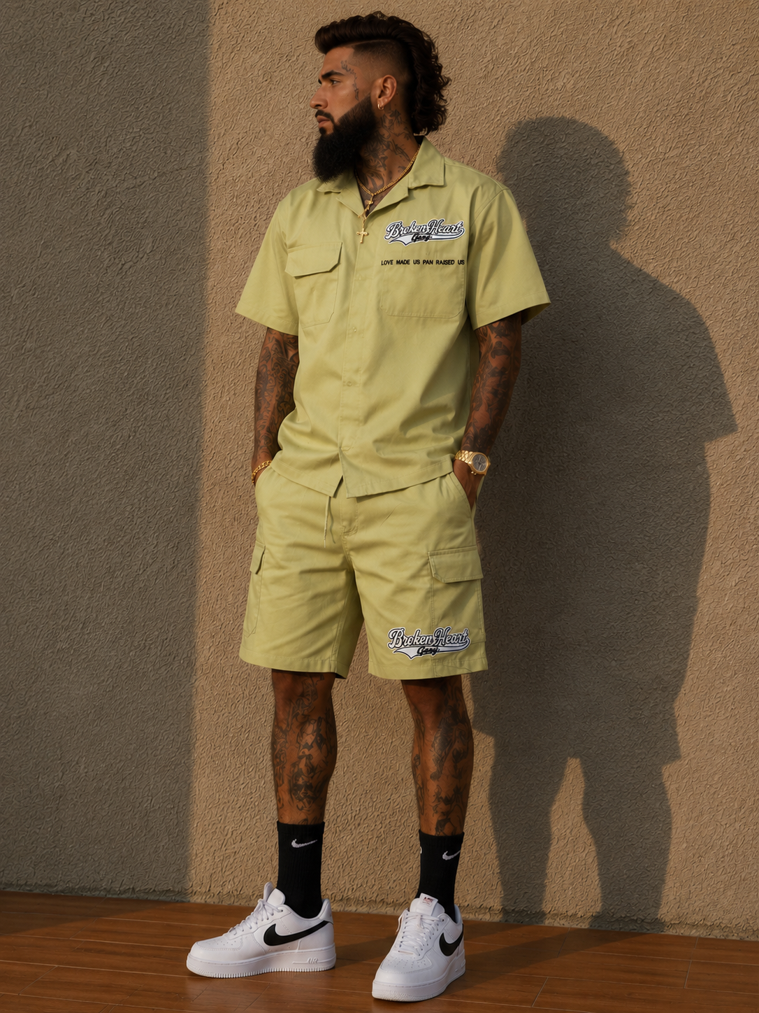 BROKEN HEART GANG WORKWEAR SET KHAKI