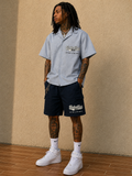 BROKEN HEART GANG WORKWEAR SET NAVY/PIN STRIPED