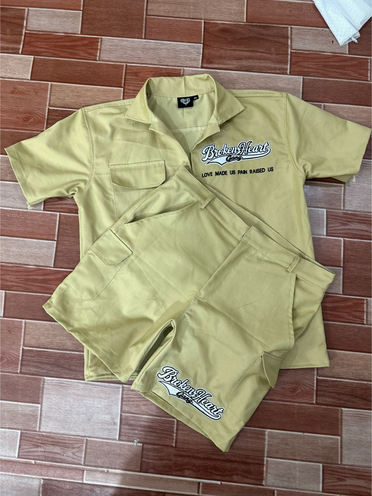 BROKEN HEART GANG WORKWEAR SET KHAKI